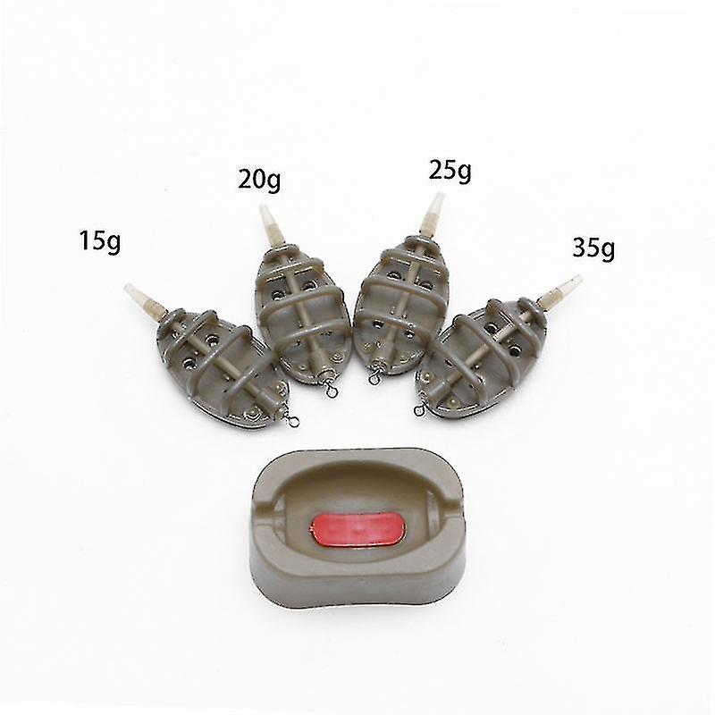 Inline Method karpefiskefôr 4 fôringsbrett 15/20/25/35g 30/40/50/60g formsett