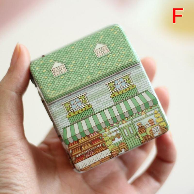 House Shape Mini Tin Box Wedding Candy Gift Package Case Coin Collection Bag
