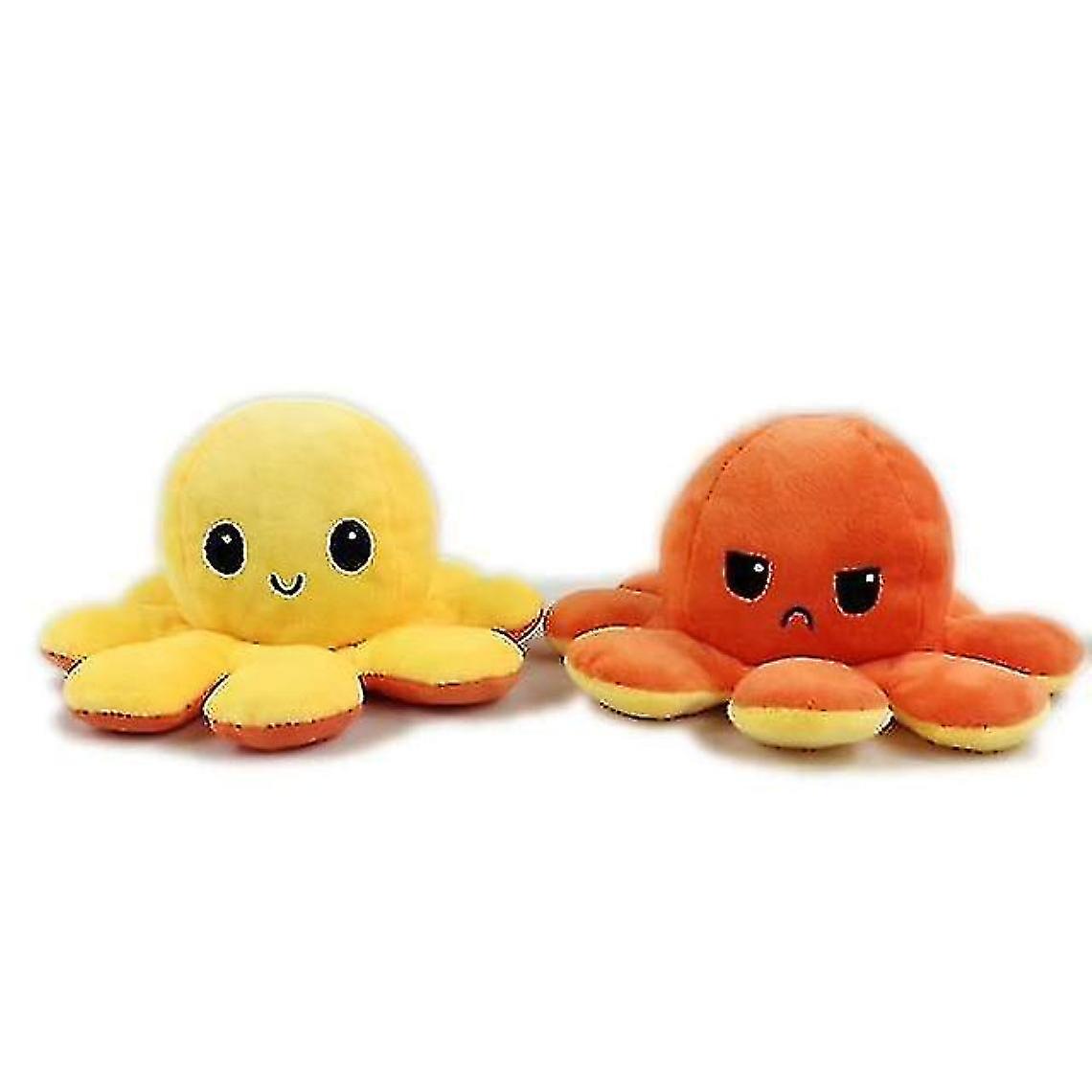 Yellow Plush Reversible Stuffed Plush Doll