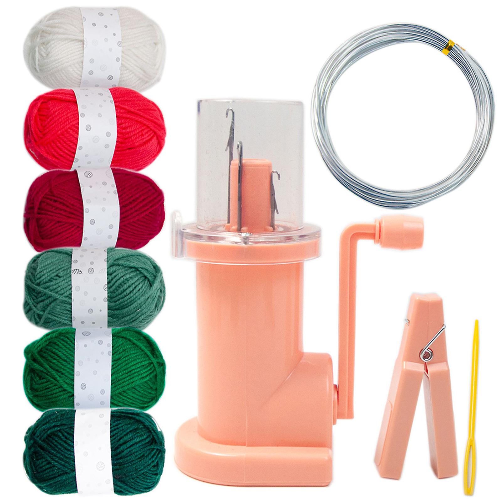 Hand-Cranked Rope Braiding Machine DIY Colorful Woven Rope Knitting Kits for Christmas