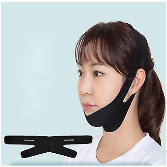 Atmungsaktiver Schlaf dünne Gesichtsbandage, V-Form Gesichtsformer, Gesichtskunst...