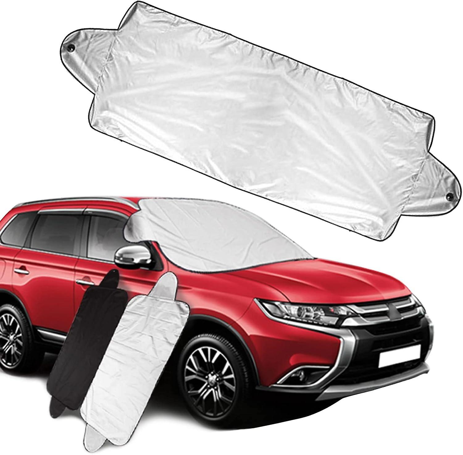 Car Windshield Shade Curtain, Foldable Front Window Sunshade, UV Protection Reflective Cover, Universal Fit for All Models