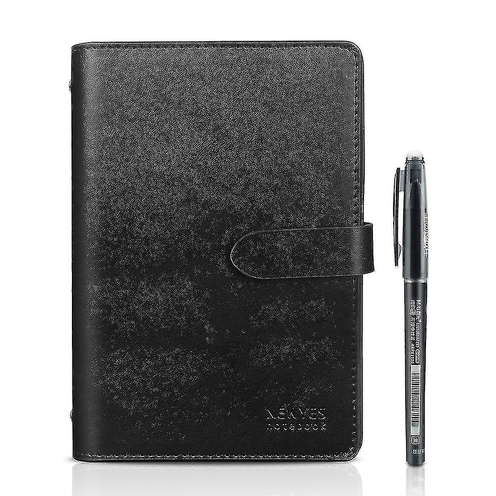 E-book Readers Newyes Reutilisable A6 Erasable Notebook Leather Reusable Smart Wirebound Notebook Cloud Storage