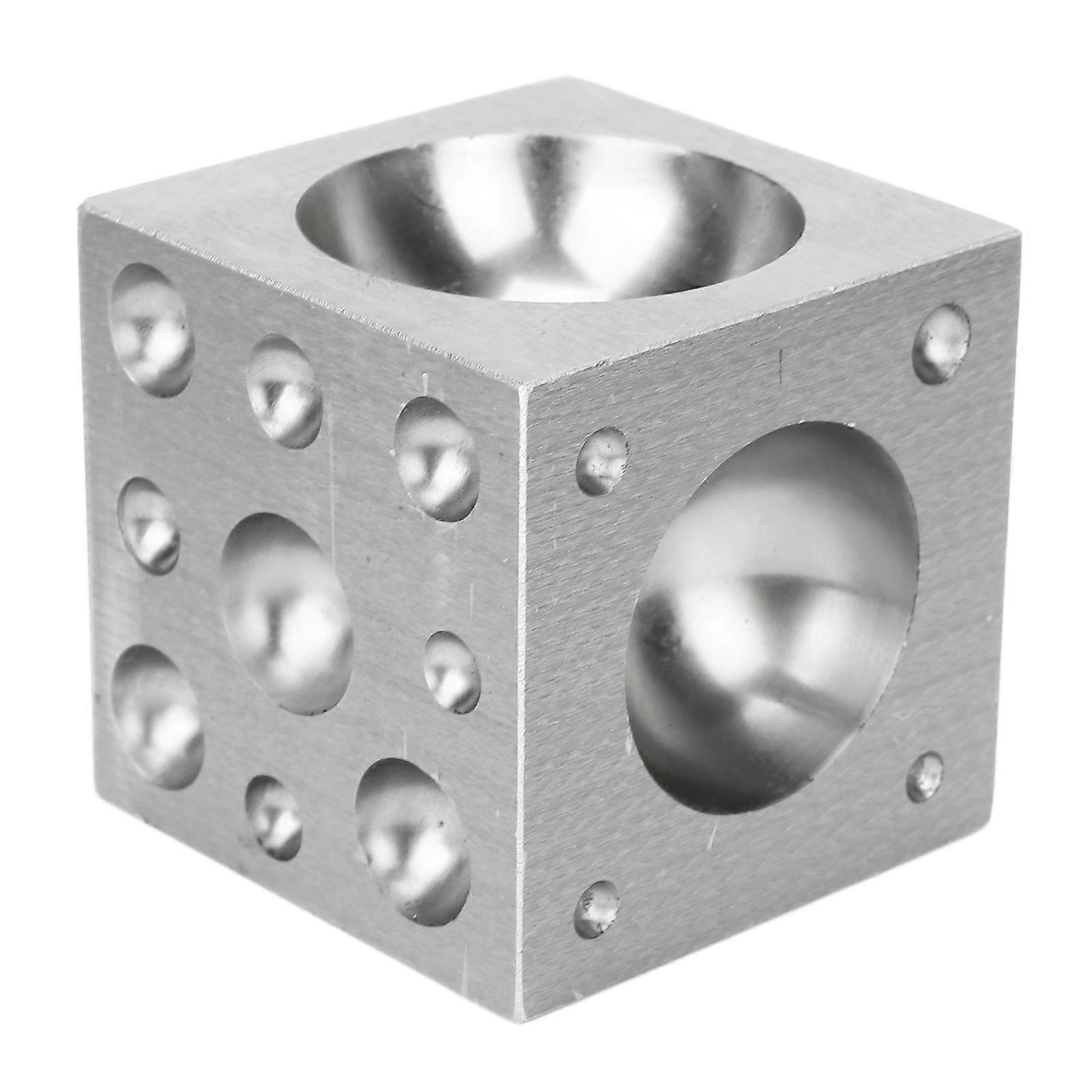 60x60mm Square Dapping Block - Metal Forming Tool for Professional Jewelry Making