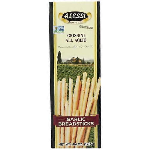 Alessi Breadstick Thin Garlic, Case of 12 X 4.4 Oz (Pack of 1)