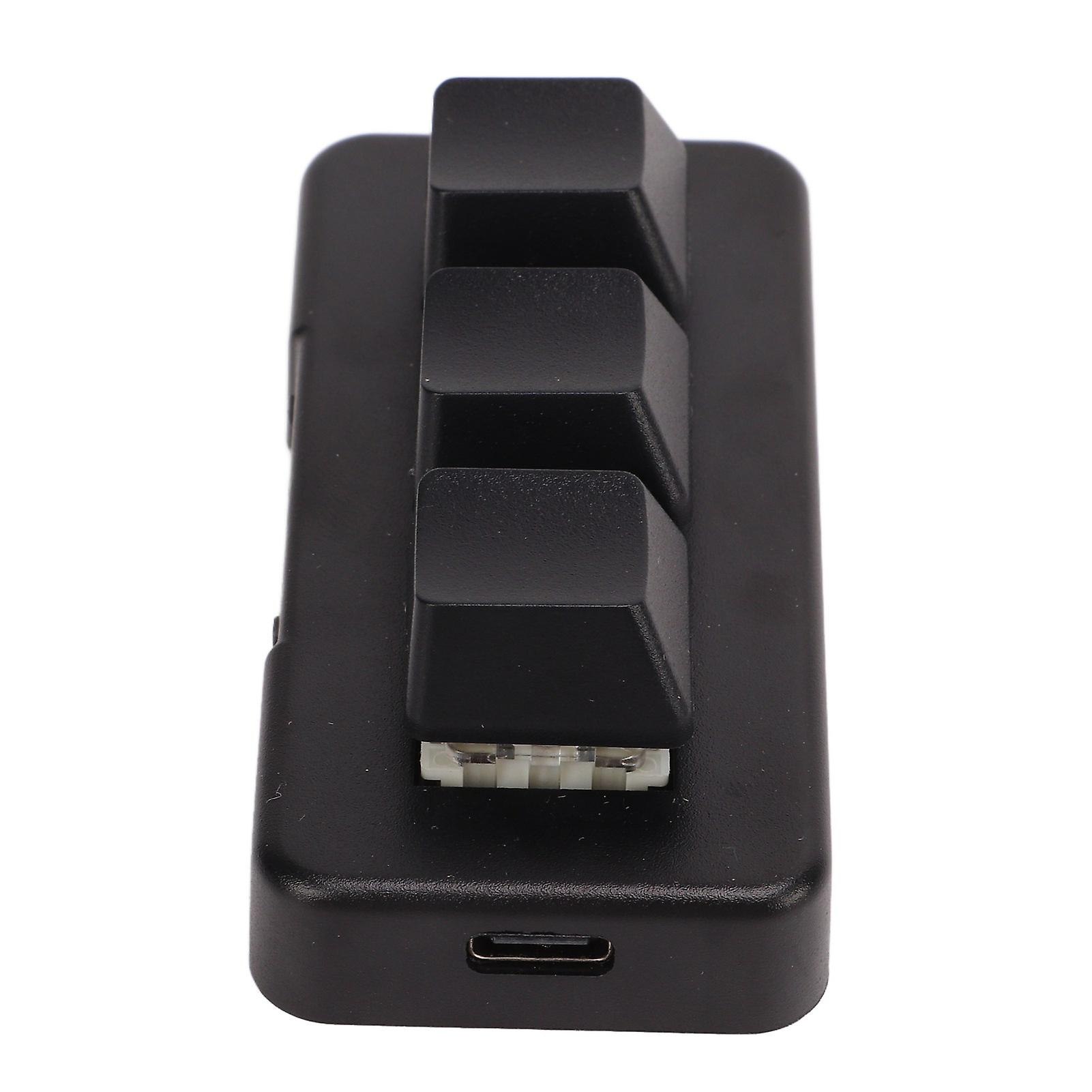 ミニ 3 ボタン コントロール キーボード USB ケーブル付きカスタム ノブ キーボード プログラミング マクロ キーパッド