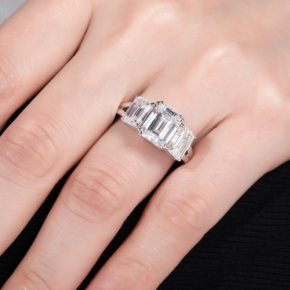 Moissanite Eternity Rings For Women AnuClub Moissanite Eternity