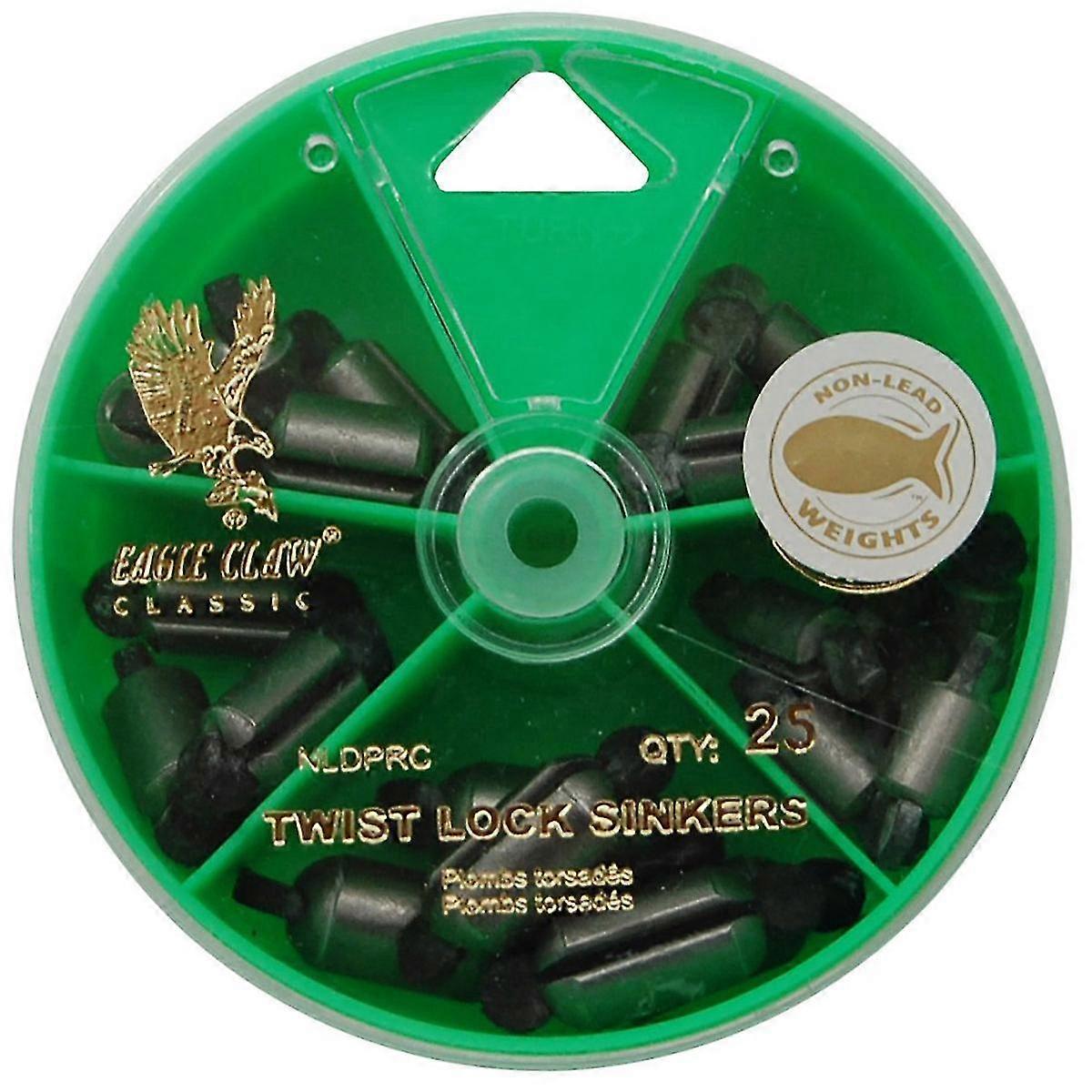 Eagle Claw Steel Twist-Lock Sinkers Dial Pack