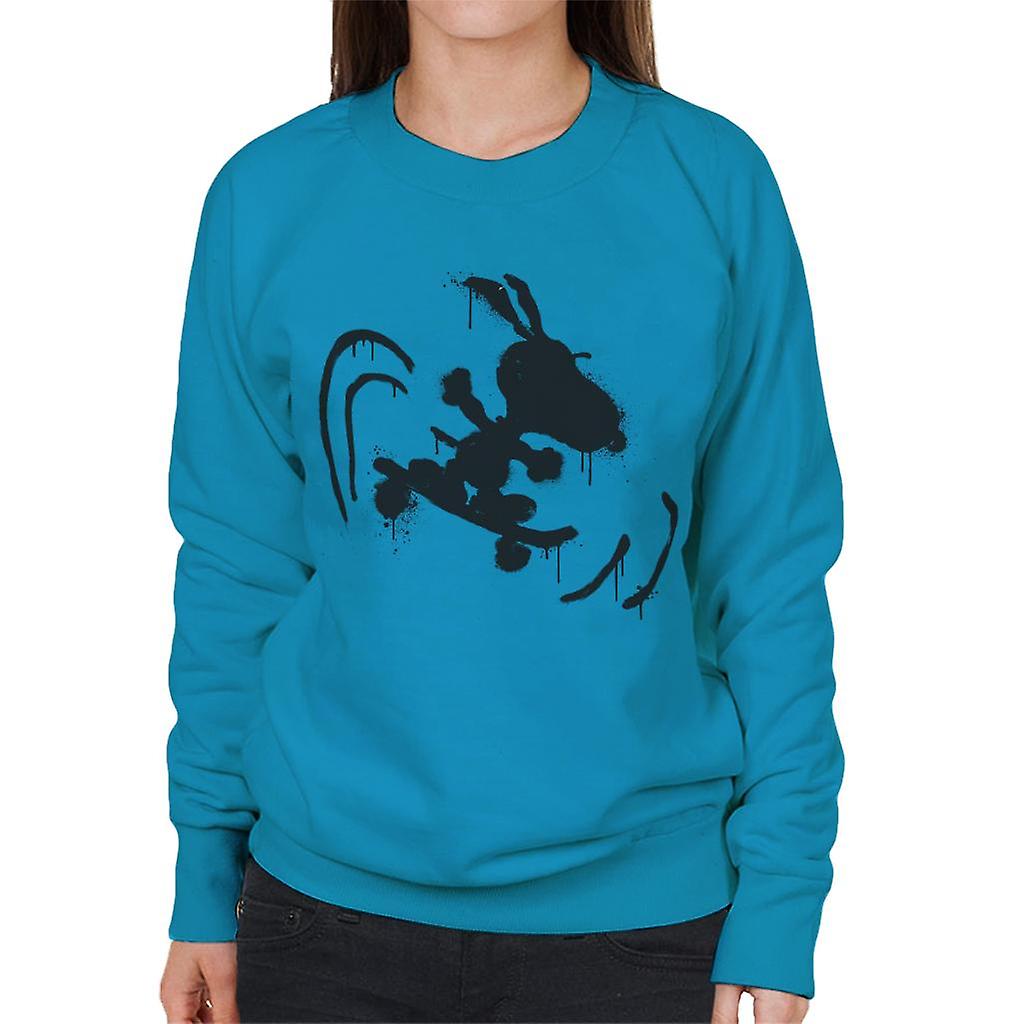 Peanuts Skateboard Snoopy Graffiti Women's Sweatshirt