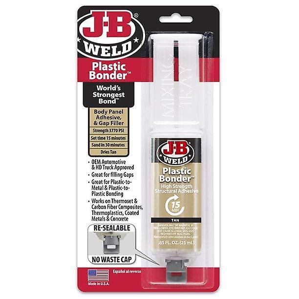 J-b Weld Plastic Bonder Tan - 25ml