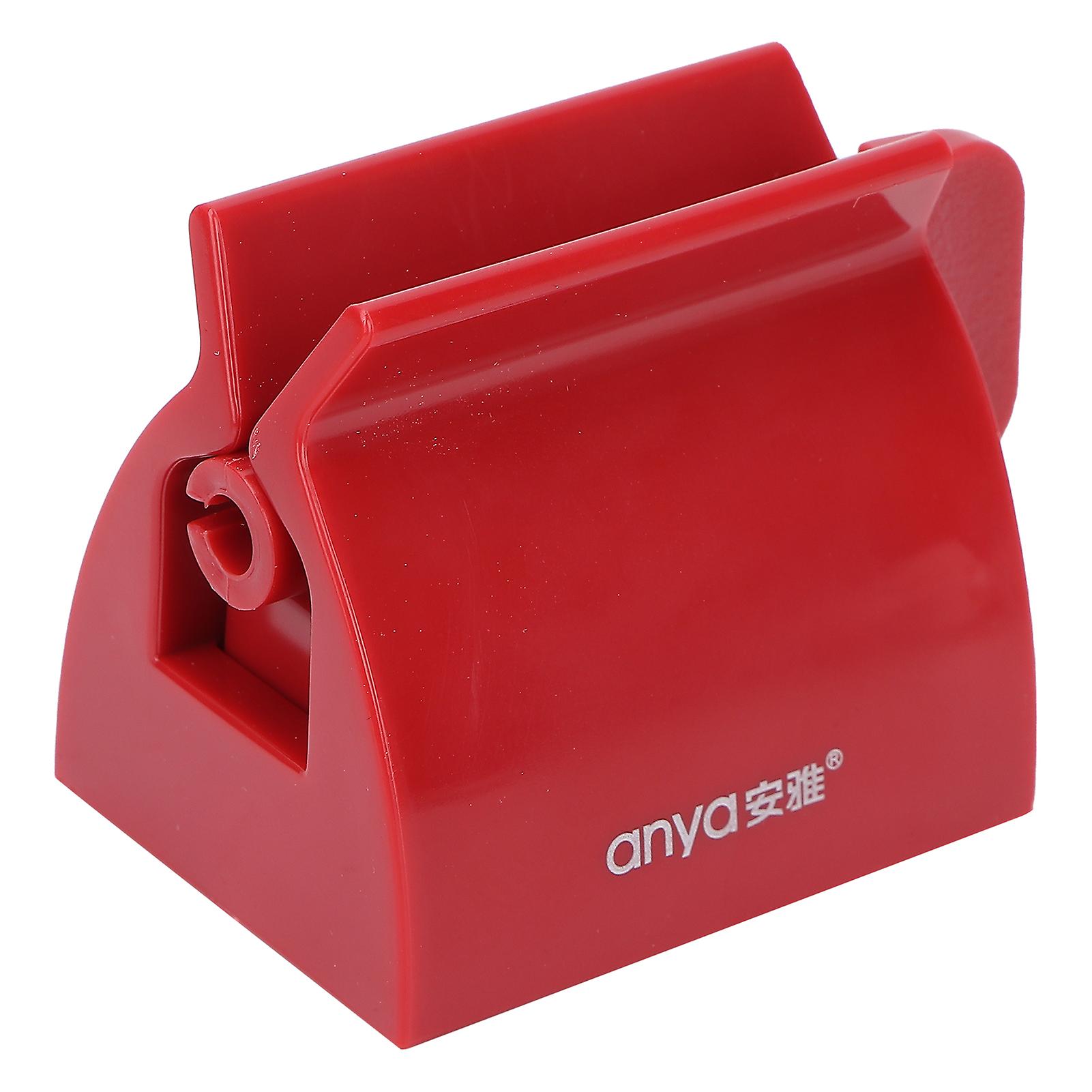 Toothpaste Squeezer Red Household Stand Multifunction Manual Rotate Rolling Tube Holder Dispenser Squeezer