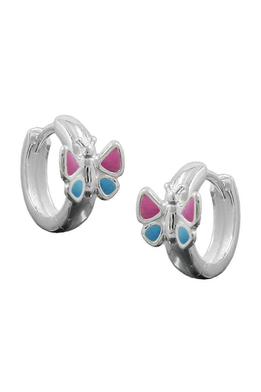 Hoop Earrings Butterfly Silver 925 - Gl92465