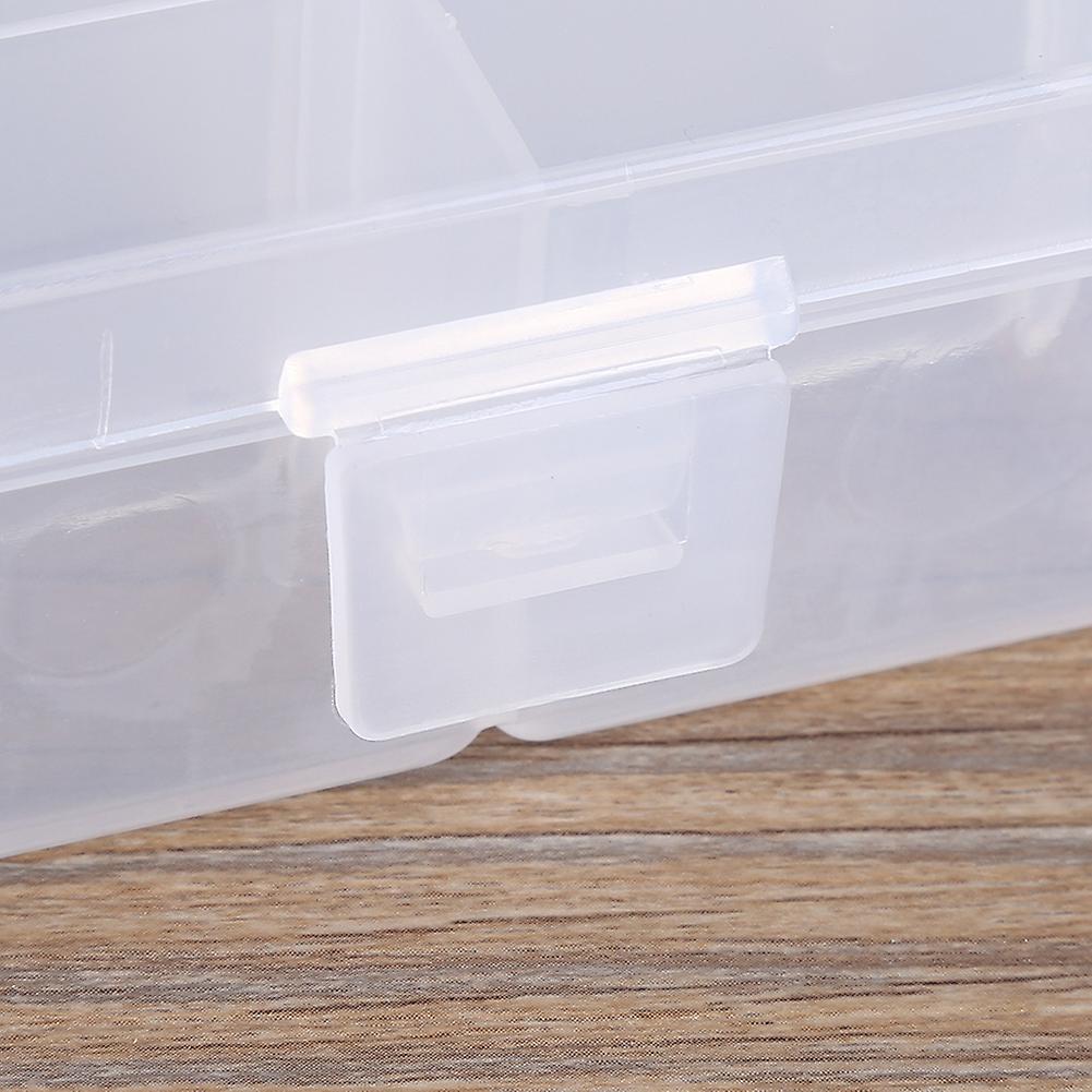 36 Slots Adjustable Transparent Storage Box Organizer 27.5x17.5x4.1cm
