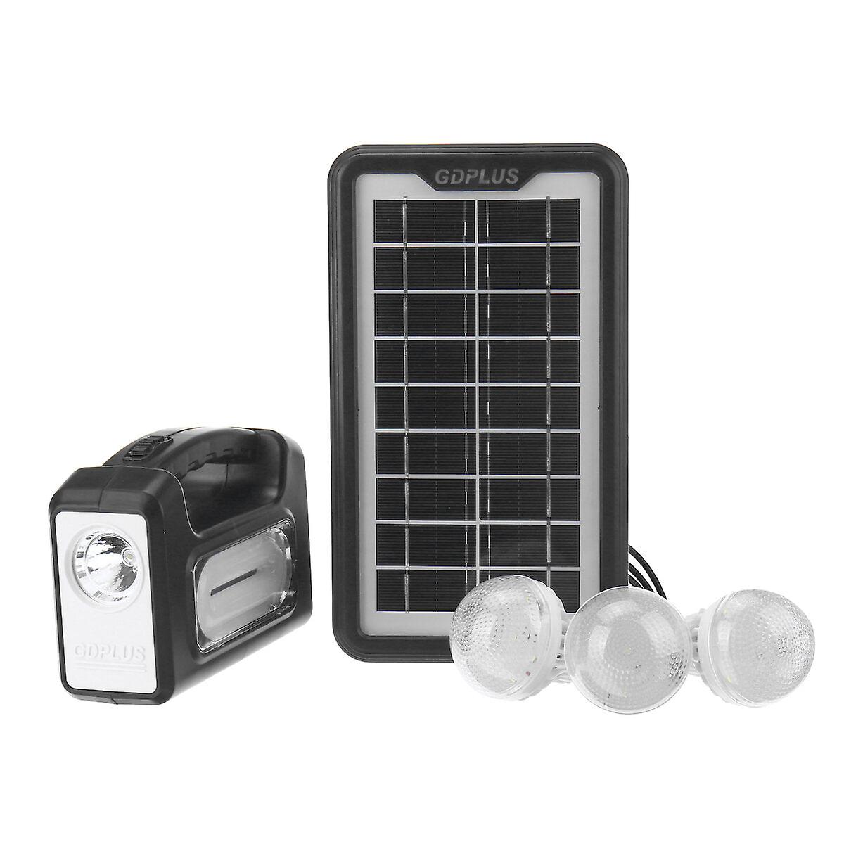 Solar Power Panel Generator Led Light Usb Charger Home Outdoor Lighting System