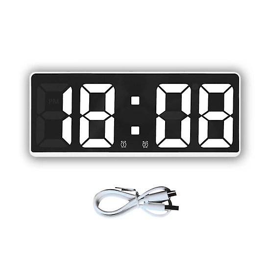 1 Ställ in LED-klocka 12/24 timmars format Valfritt Inspelningstid USB / batteridriven Enkla studenter Sänglarm Sovrum Tillbehör