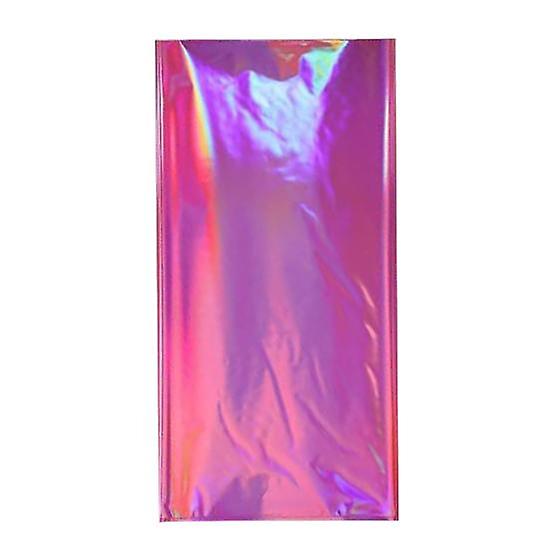 Brillant Jetable Lasers Rectangle Nappe Coloré Holographique Feuille Design Table Couverture Fournitures De Fête