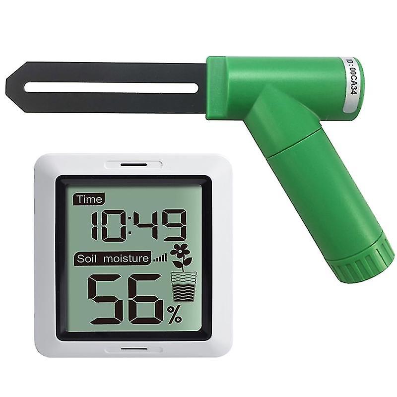 Wireless Soil Moisture Monitor Plant Moisture Tester Sensor & Receiver 433mhz With Display