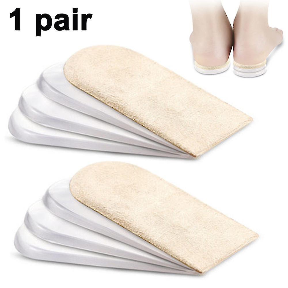 (4 Layers) Height Increase Insoles,adjustable Orthopedic Heel Lift Inserts,heel Cushions For Leg Len