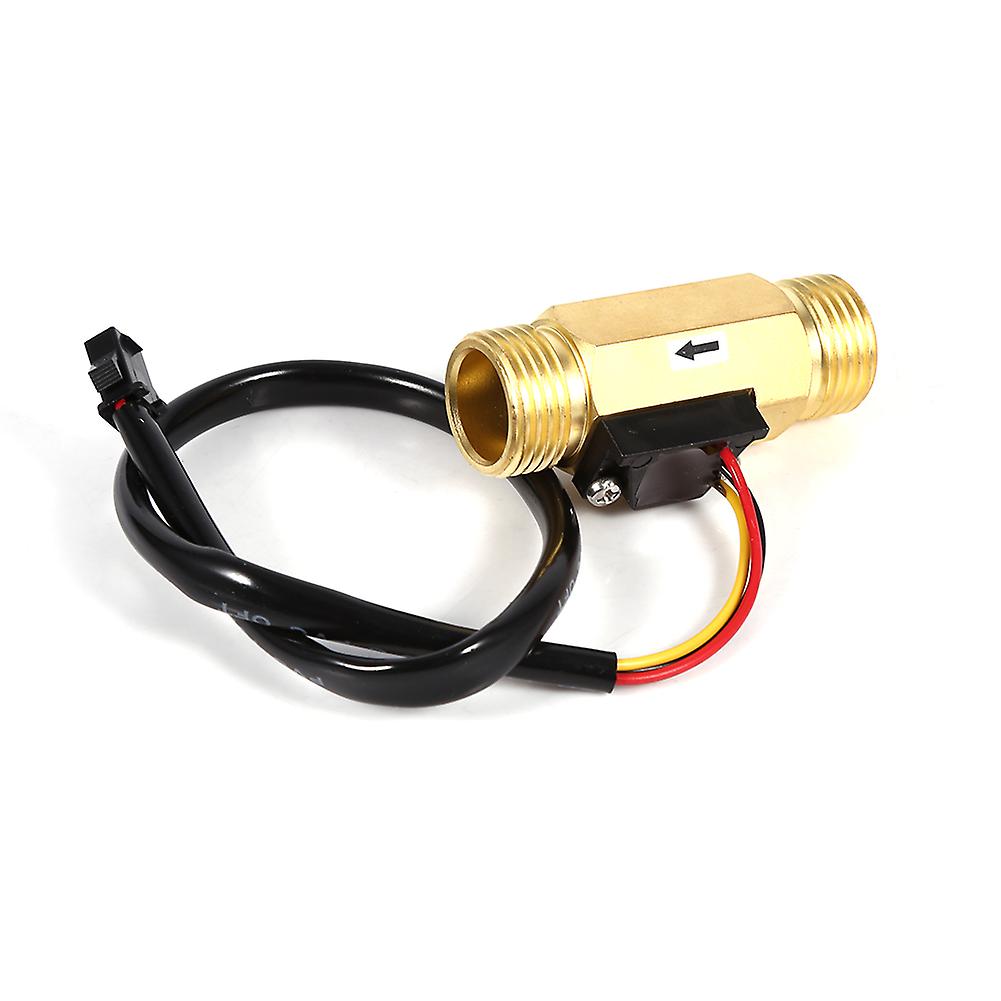 G1/2 Copper Hall Effect Liquid Water Flow Sensor Switch 1-30L/min Flowmeter Meter for Accurate Measurement and Control