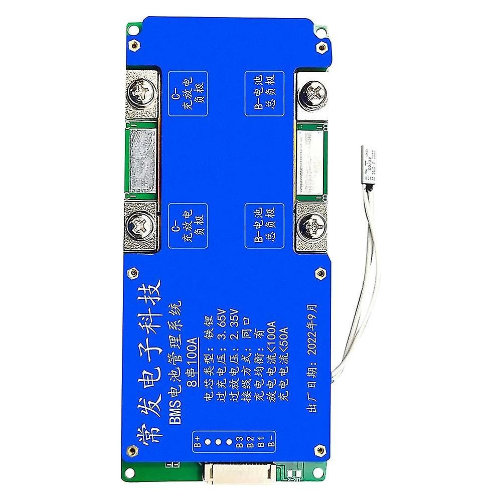 8s 24v 100a Lifepo4 Battery Protection Board Port With Equalization Temperature Control Bms Battery