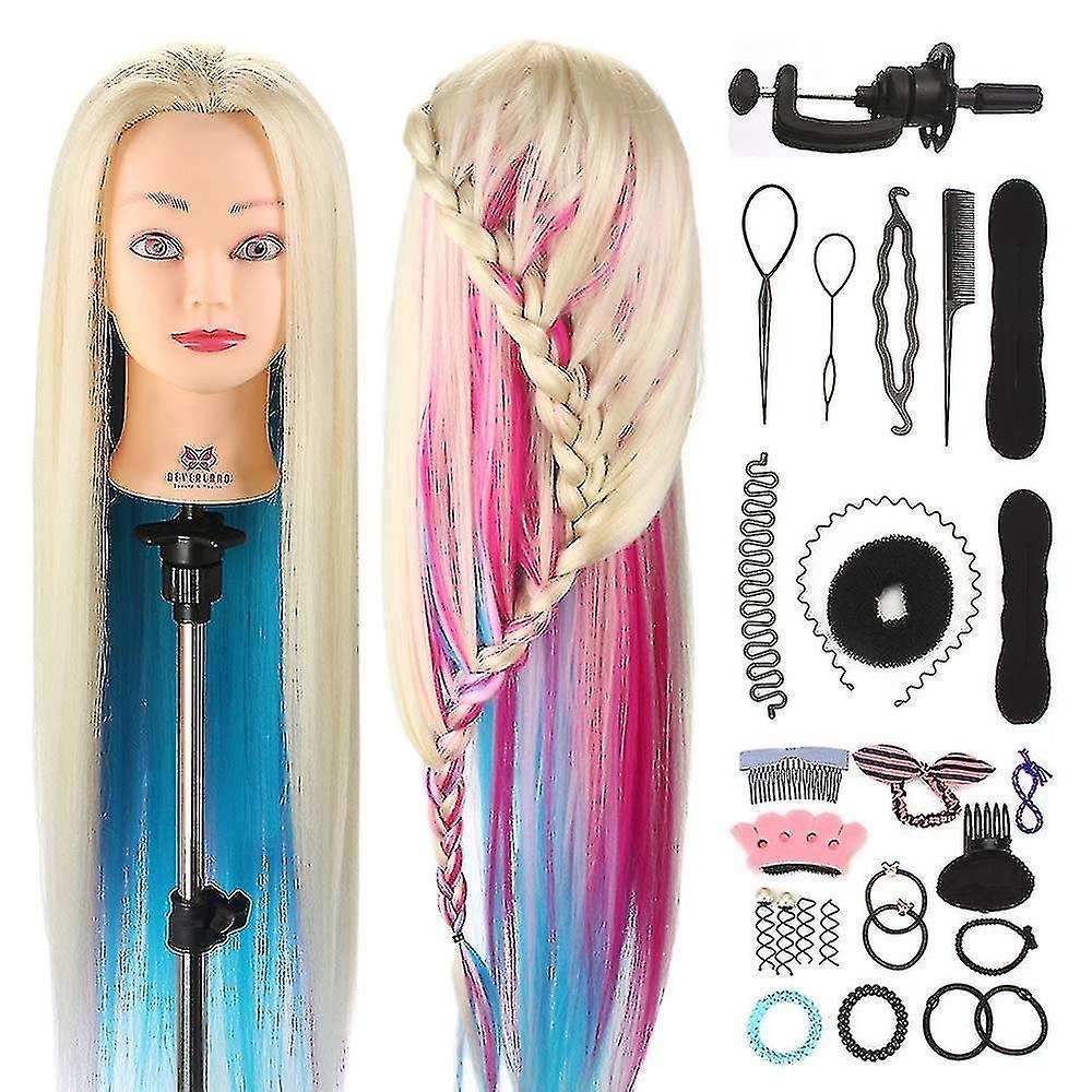 Kunstfaser Haartraining Haargeflecht Zubehör Set