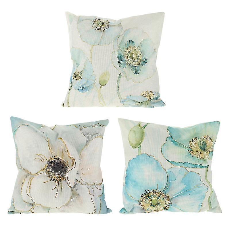 3pcs Linen Sofa Pillow Case