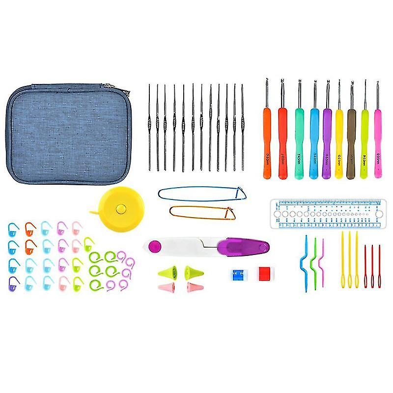 72pcs Crochet Hooks Set