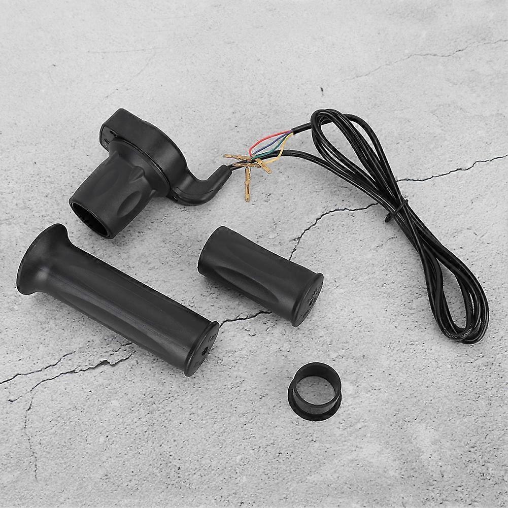 24V Half Twist Throttle Assembly with Indicator - 4-Wire Hand Grip Cable Set for Electric Scooter
