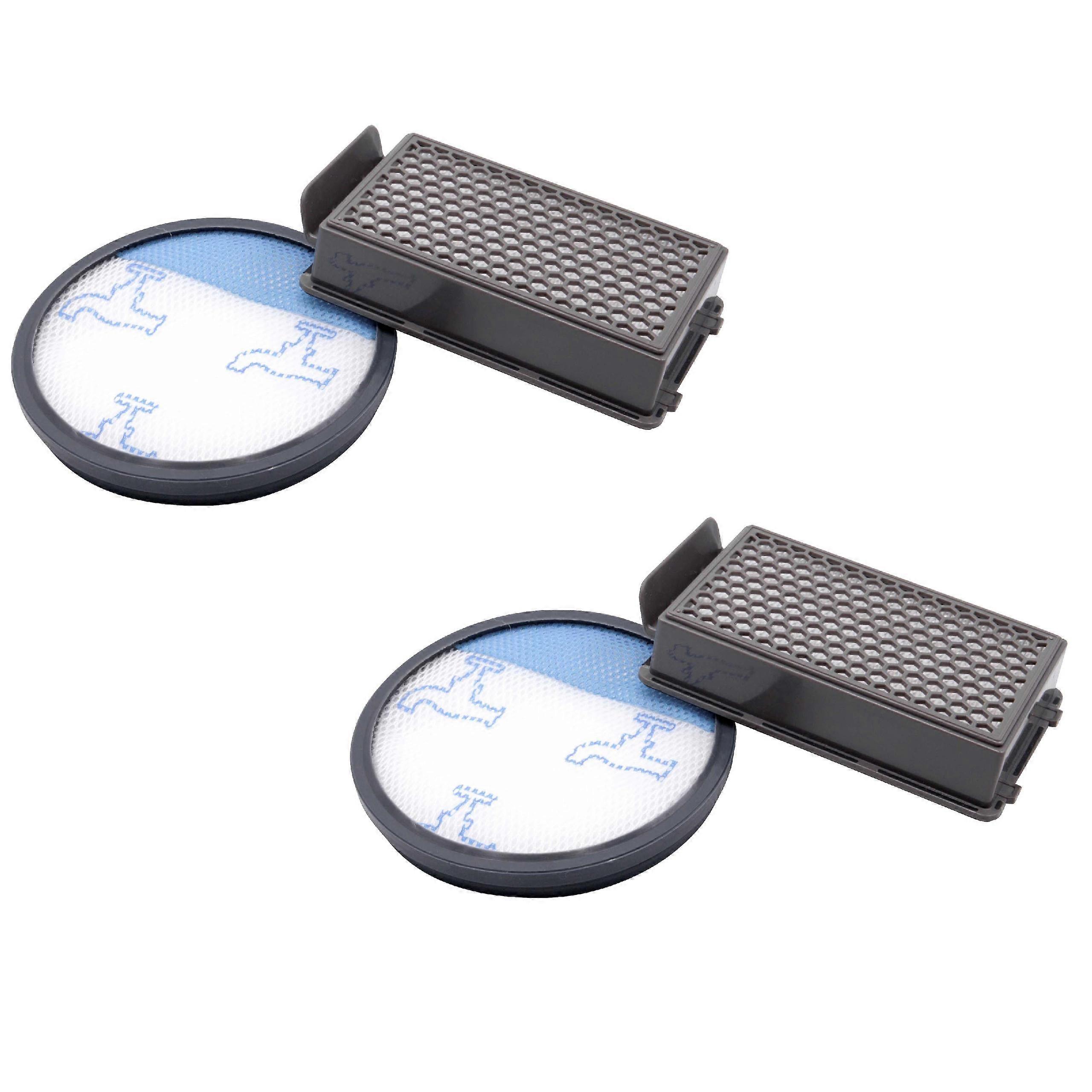 vhbw 2x Vormotor-Filter, 2x HEPA Abluft-Filter kompatibel mit Tefal TW3798EA, TW3953EA, TW3931EA, TW3927EA, TW3786RA, TW3985EA, TW3969EA Staubsauger