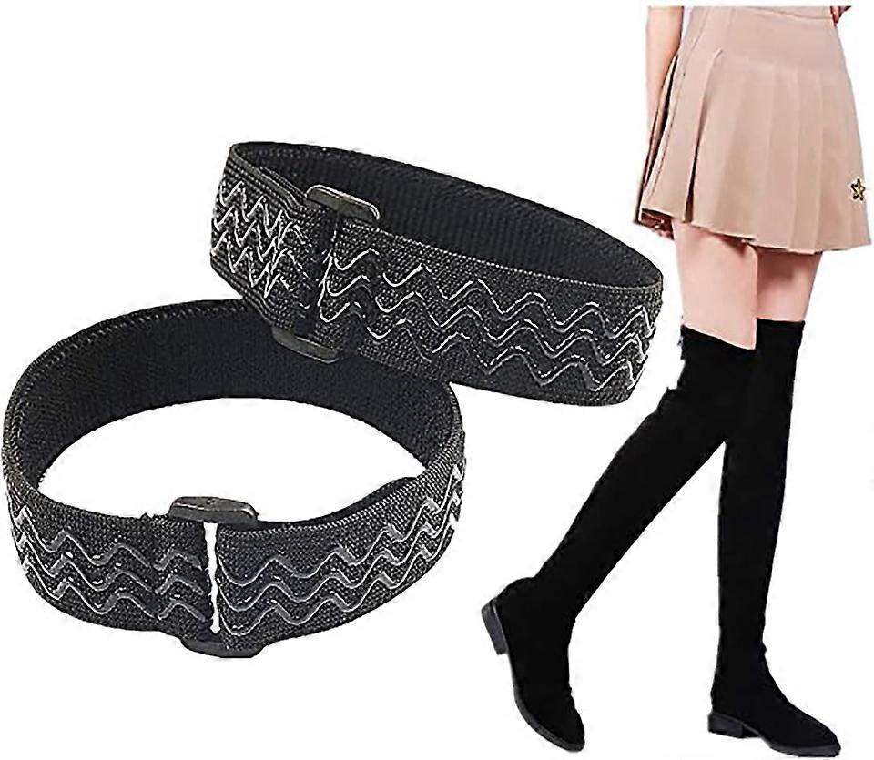 Knee Boots Straps Anti-Slip Fixed belt | Anti-Drop Down Prevent Loose No Fall Off | with 20 pcs Tape Stickers[1 pair]