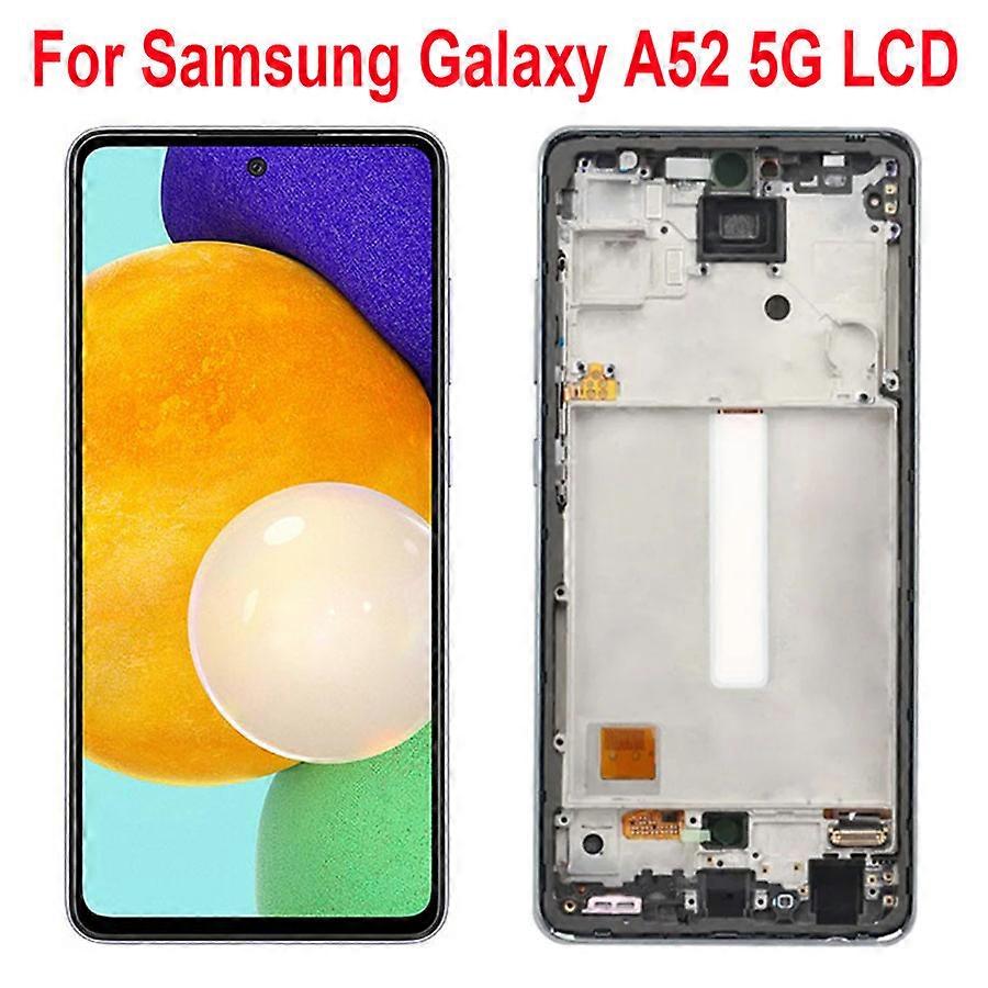 Tib 6.5amoled For Samsung Galaxy A52 5g Lcd Display Touch Screen Digitizer Assembly Replacement For Samsung Galaxy A526 With Frame