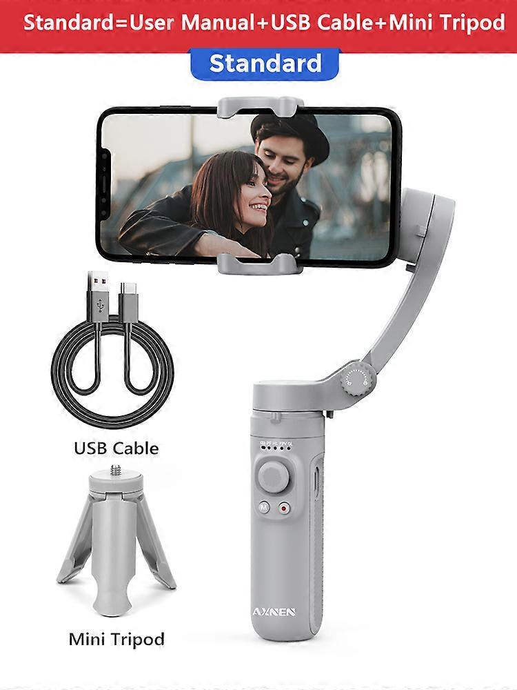 Hq3 3-axis Foldable Smartphone Handheld Gimbal Cellphone Video Record Vlog Stabilizer For Iphone 13 Xiaomi Huawei Samsung