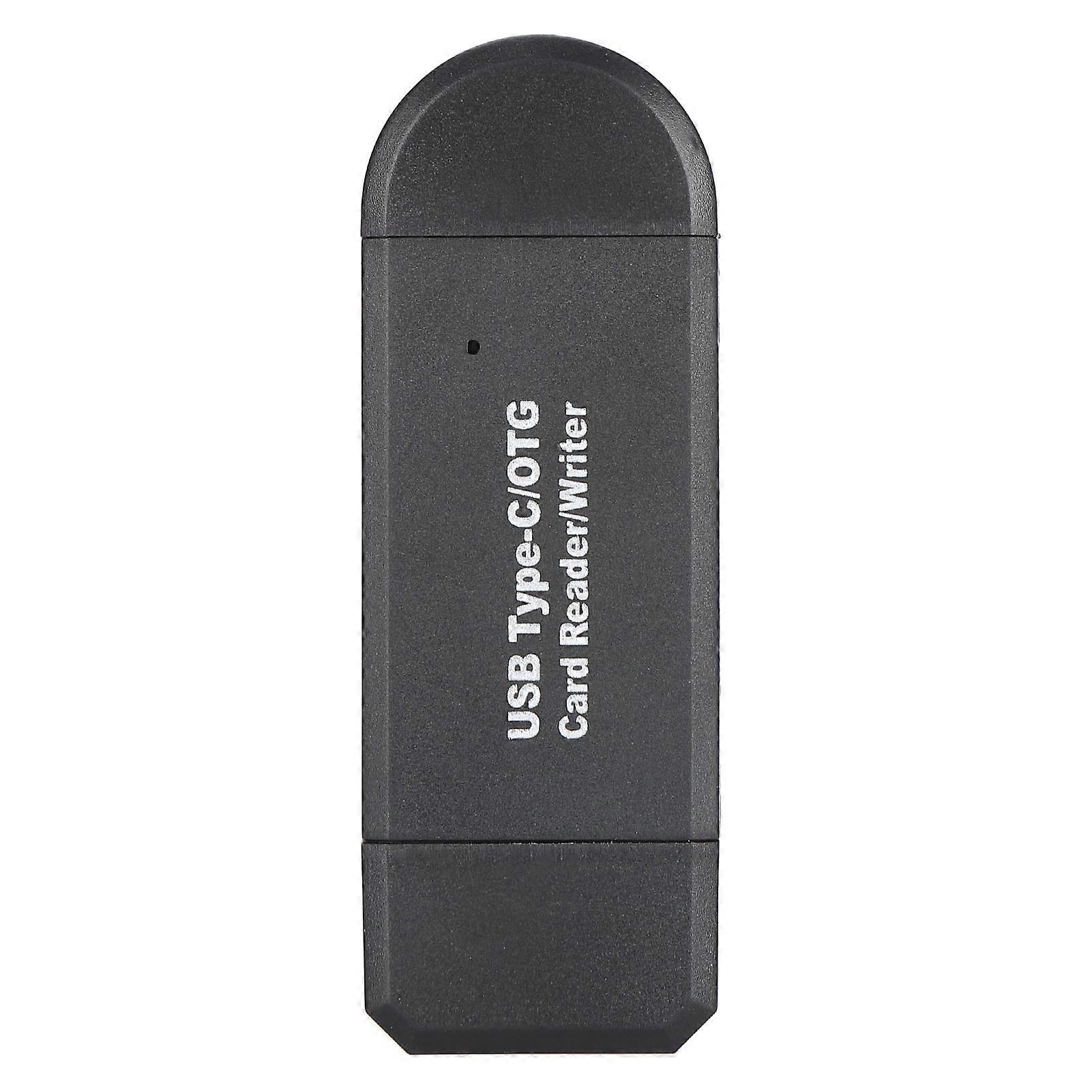 Memory Card Reader High Speed Transmission Type C/otg Card Reader For Mobile Phone And Computerblack