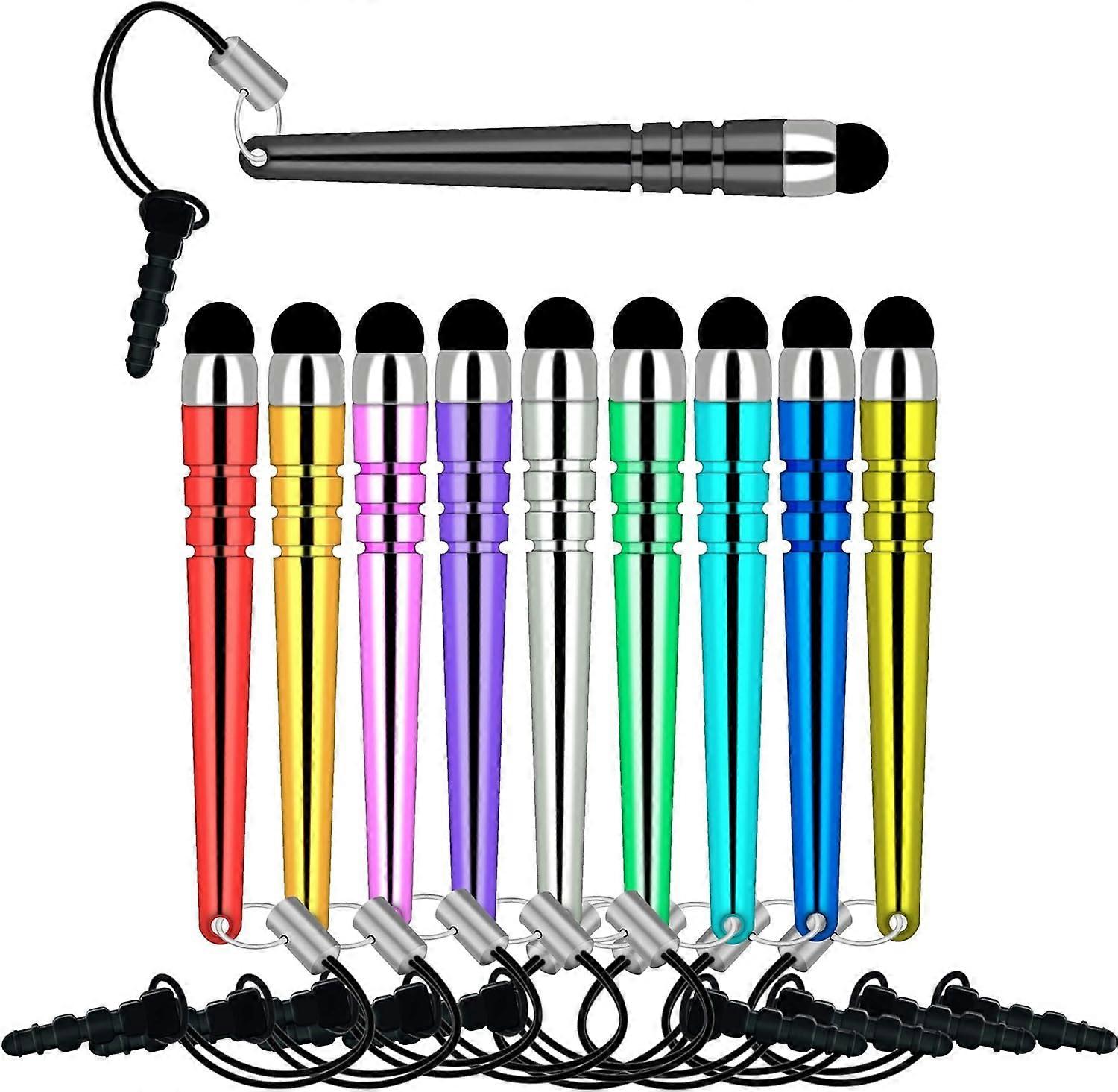 Stylus Capacitive Touch Pen [10 PACK] Stylus For Smartphone, Mobile, Phone, NoteBook, Tablet, iPhone, iPad, iPod, Galaxy, NOTE, HTC, Computer, Google 