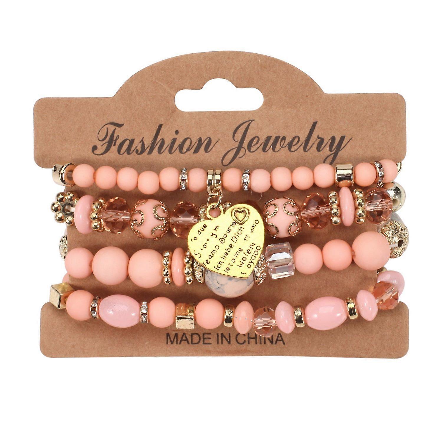 Bracelet-Blushing Pink-Bohemian Heart Bracelet