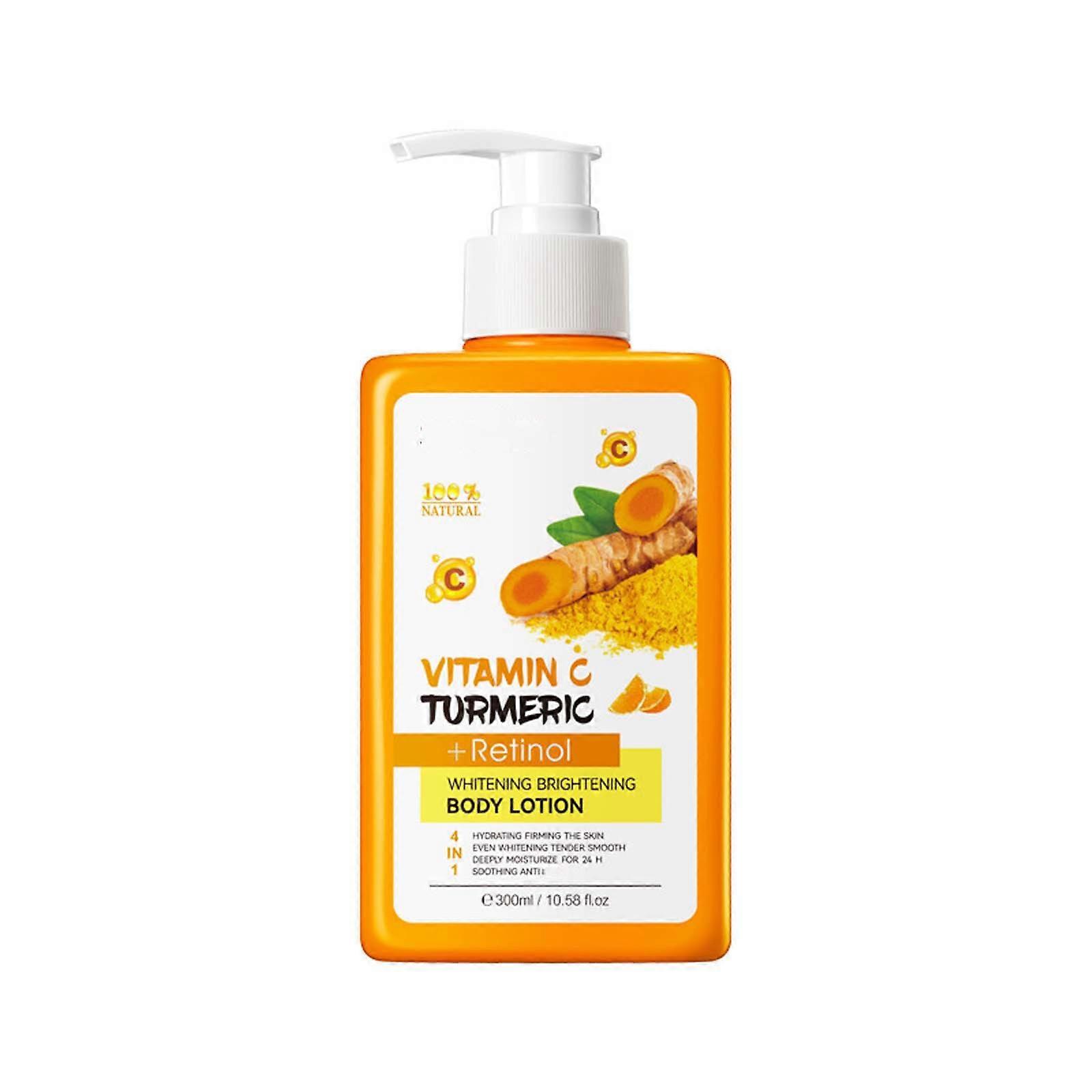 Lait corporel éclaircissant : Turmeri Hydratant, 300ml Hydraté et doux.