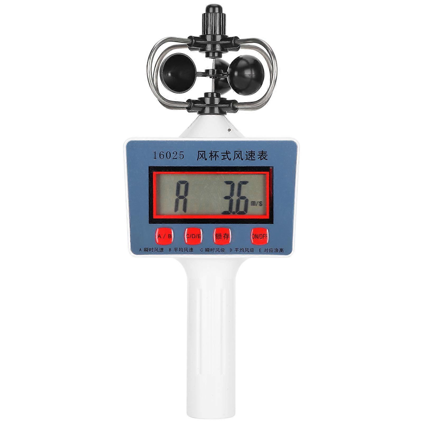Wind Speed Meter Handheld Cup Style Anemometer for Geography Teaching Instrument