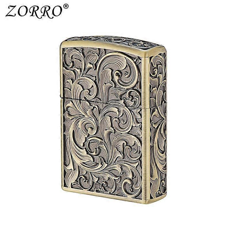 Zorro grinding wheel kerosene lighter arabesque relief lighter