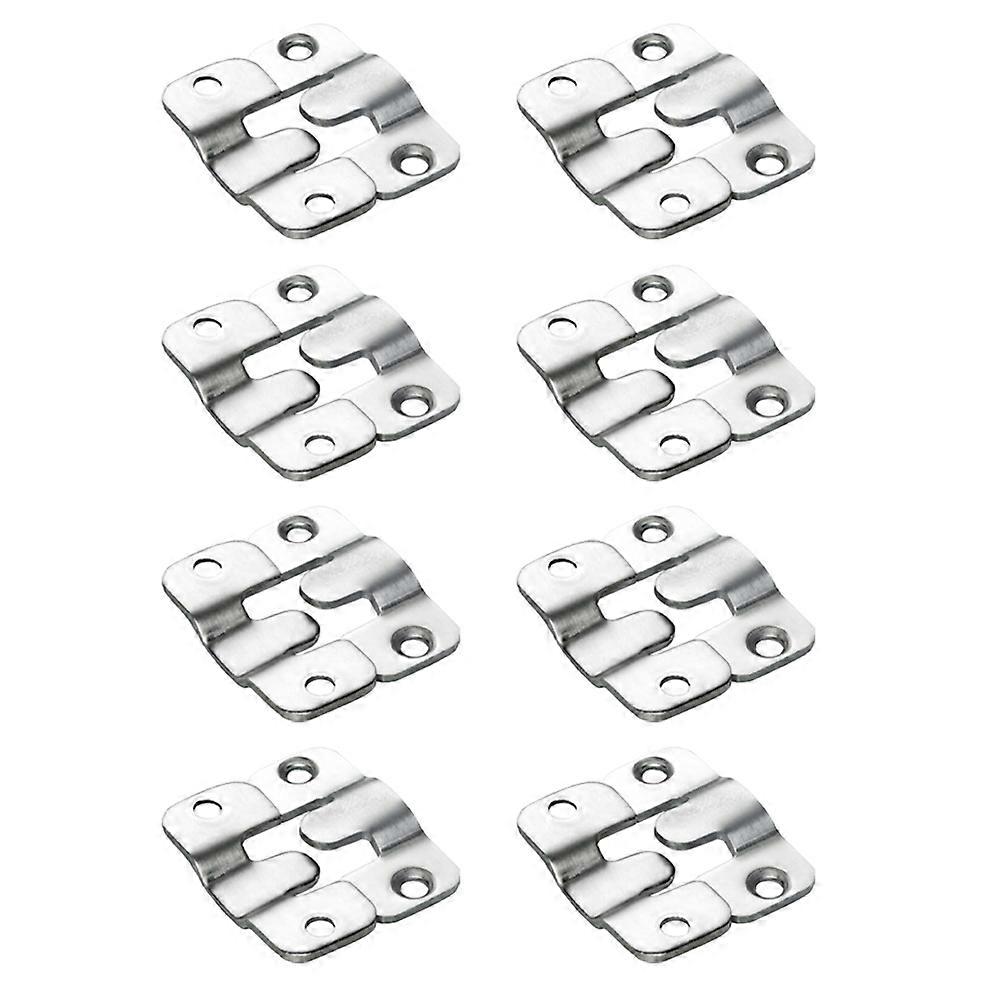 16Pcs Mirror Mount Picture Frame Interlocking Backing Clips Interlock Hanging Buckles