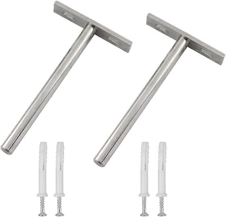 2 Pcs Floating Shelf Brackets Invisible Shelf Bracket Invisible Floating Shelf Bracket With 4 And Screws 4 Expansion Tube For Wooden Shelf
