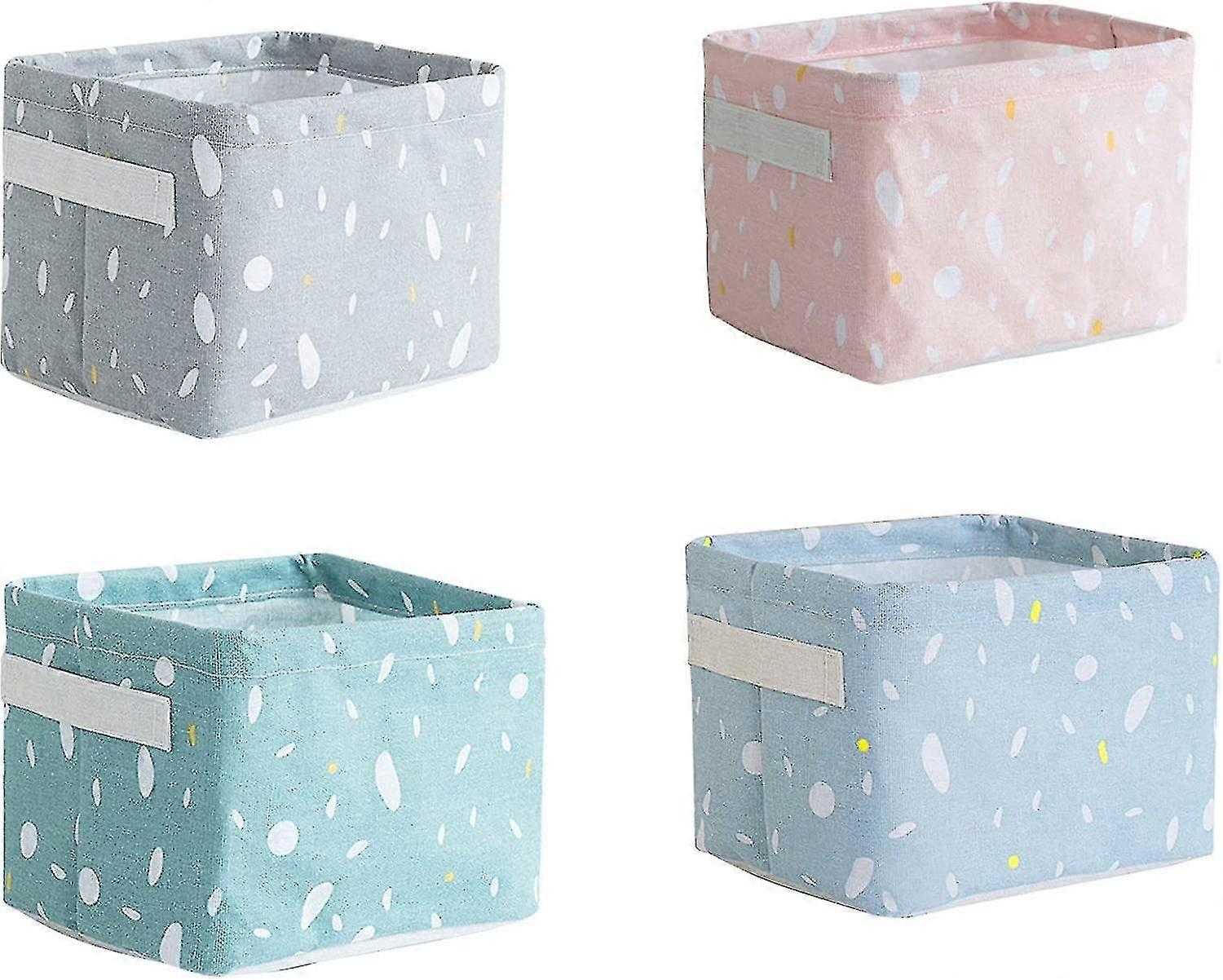 Changing Table Organizer, 4 Pack Storage Basket Kids Cloth Storage Baskets Stora