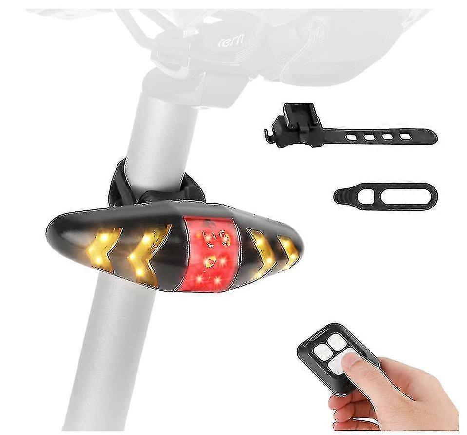 Bike Tail Light With Turn Signals Bicycle Rear Light Usb Rechargeable Led Warning Taillight Bright Waterproof Bicycle Direction Light With 9 Modes For