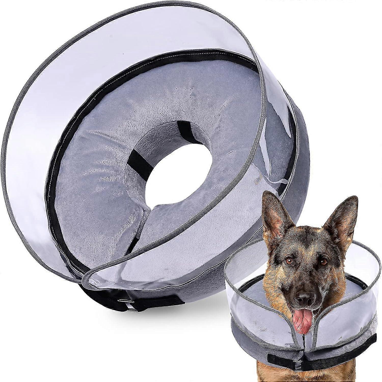 Dog Cone, Inflatable Dog Cone After Surgery For Small Medium Large Dogs, Soft Cones With Enhanced Anti-licking