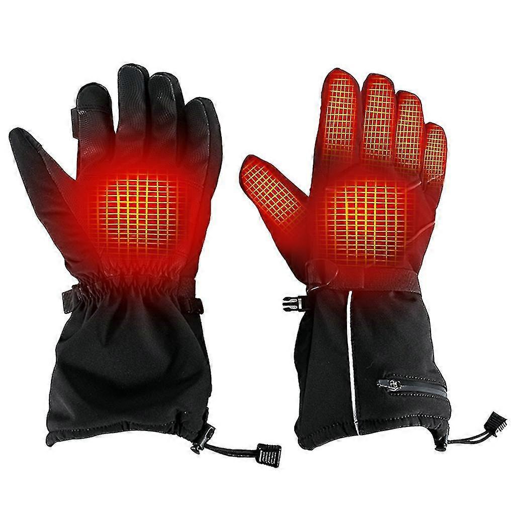 Män Kvinnor USB Elektriska uppvärmda handskar Vinter varm utomhus inomhus Batteridriven Handvärmare Snöskidåkning Uppvärmning Vantar