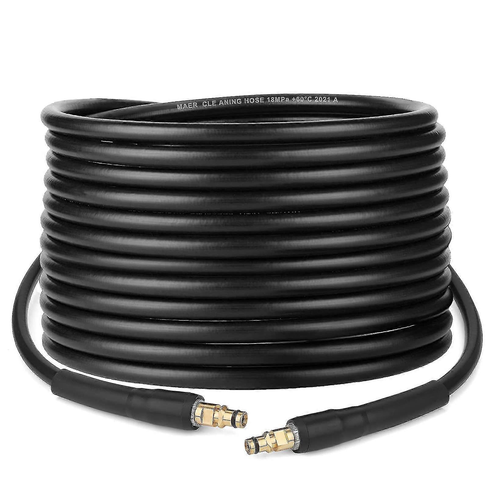 10m High Pressure Replacement Hose Extension Hose For Karcher K Series K2 K3 K4 K5 K6 K7 Pressure Washer Click Plug Quick Connector(10m)