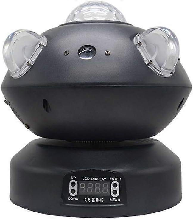 Party Light Sound Activated RGB Beam Lights DJ Light 4 Style Light Mode Rotating Disco Ball Automated Flash Mode Perfect for Disco Party KTV Holiday D