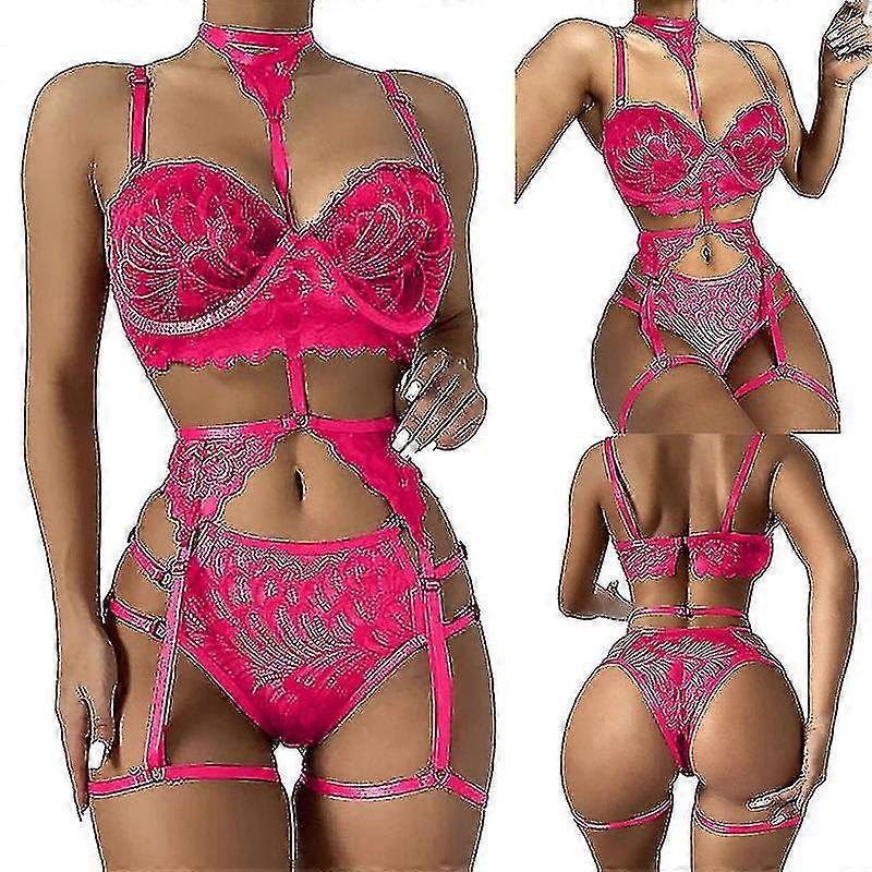 Kadın Seksi İç Çamaşırı Askı Dantel Jartiyer İç Çamaşırı Setleri