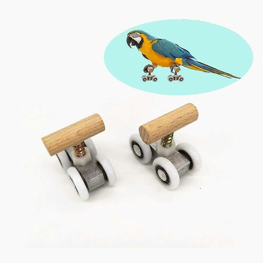 Parrot Roller Skates for Parrot - Interactive Toy for Learning Bird Intelligence - for African Gray Parrot