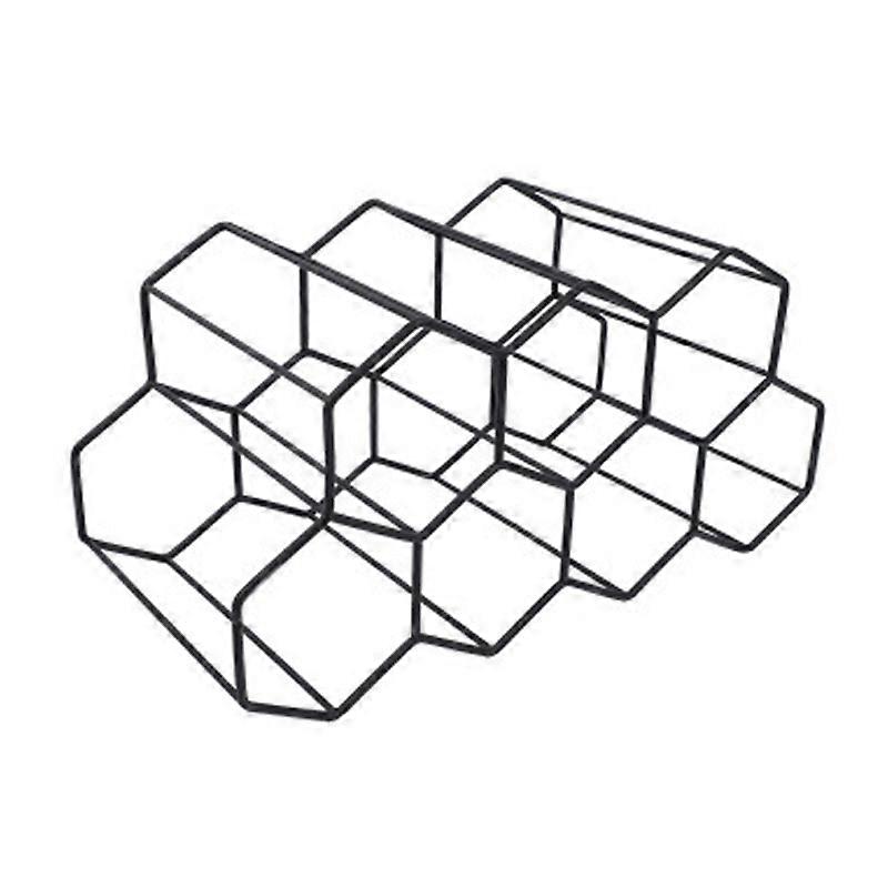 Room Grape Wine Rack,Modern Metal Honeycomb Wine Rack Wine Bottle Storage Beehive Tabletop Wine Ra