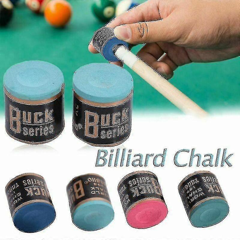 Queue de billard Craie Snooker Cue Tip No-ip Chalk Table Billard Accessoires Craie-couleurvert foncé